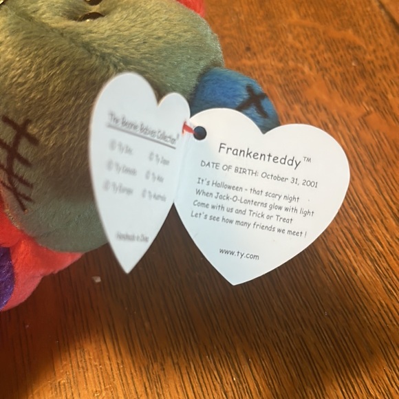 Beanie Baby TY Frankenteddy with ERRORS - RARE! - Picture 5 of 5